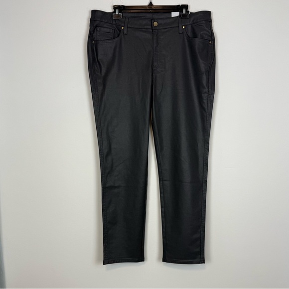 Chicos Denim Coated Slim Jeans in Moonwalk. Dark Gray. Size 3.5R or 18R. NWT. - Picture 2 of 10